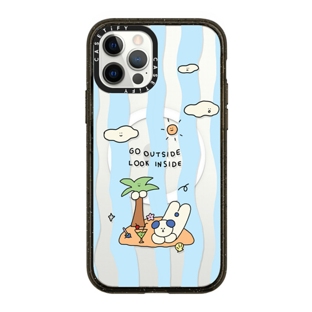 nothing here x CASETiFY iPhone 12 Pro Case Black Impact Case MagSafe Compatible Ocean lover nothing here x CASETiFY iPhone 12 Pro Case Black Impact Case MagSafe Compatible Ocean lover