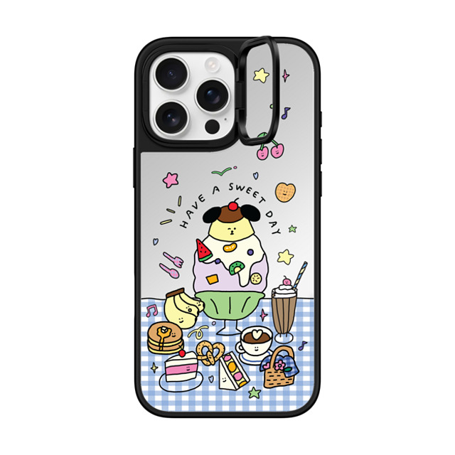nothing here x CASETiFY iPhone 16 Pro Max Case Silver on Black ミラー リングスタンドケース MagSafe対応 Have a sweet day nothing here x CASETiFY iPhone 16 Pro Max Case Silver on Black ミラー リングスタンドケース MagSafe対応 Have a sweet day