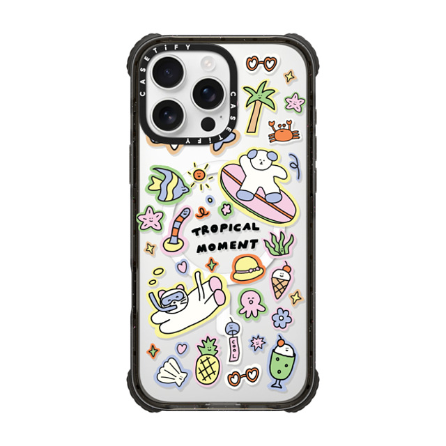 nothing here x CASETiFY iPhone 16 Pro Max Case Black ウルトラ インパクトケース MagSafe 対応 Tropical sticker nothing here x CASETiFY iPhone 16 Pro Max Case Black ウルトラ インパクトケース MagSafe 対応 Tropical sticker