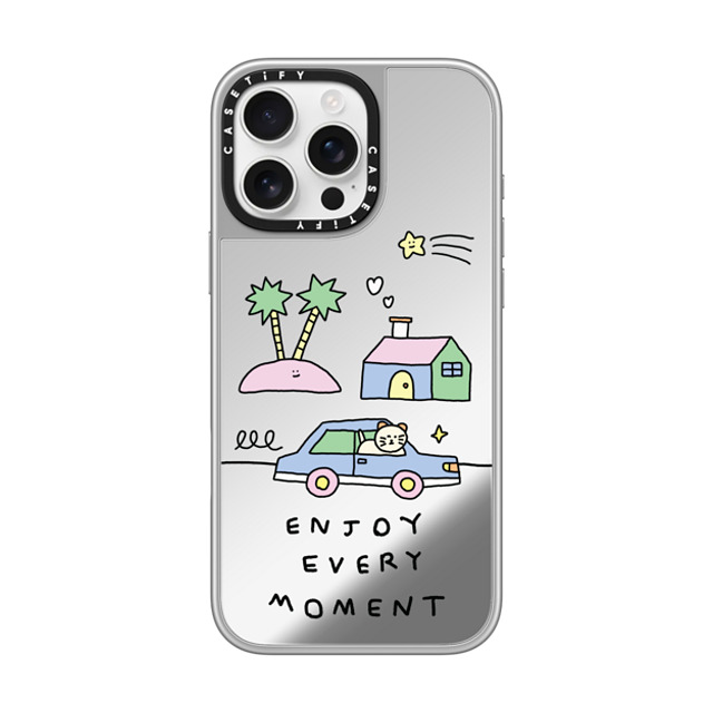 nothing here x CASETiFY iPhone 16 Pro Max Case シルバー (シルバーバンパー) ミラーケース MagSafe対応 Go for a ride nothing here x CASETiFY iPhone 16 Pro Max Case シルバー (シルバーバンパー) ミラーケース MagSafe対応 Go for a ride