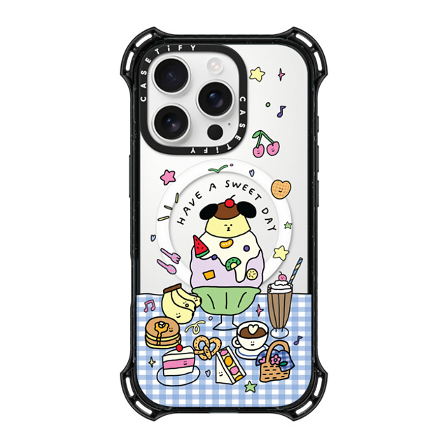 nothing here x CASETiFY iPhone 16 Pro Case Black バウンスケース Have a sweet day nothing here x CASETiFY iPhone 16 Pro Case Black バウンスケース Have a sweet day