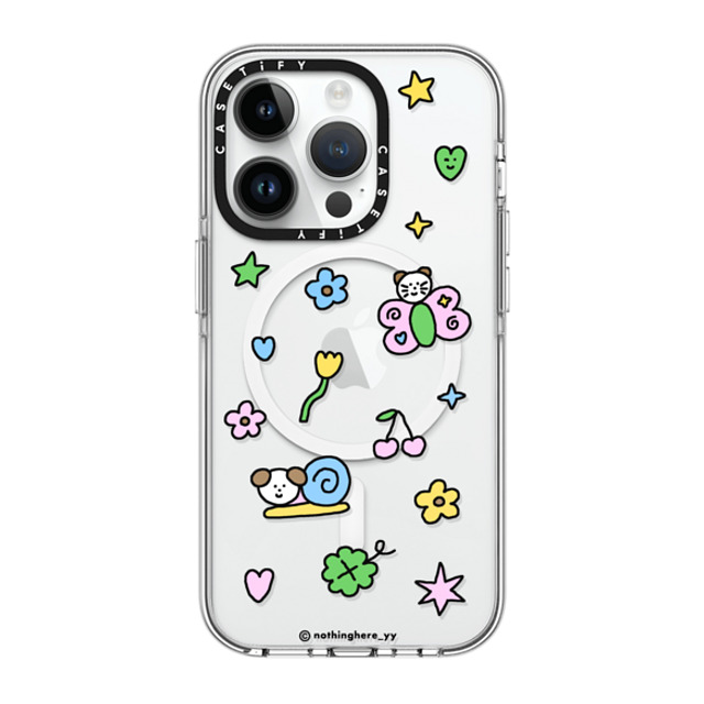 nothing here x CASETiFY iPhone 14 Pro Case Clear Clear Case MagSafe Compatible Enjoy The Springtime nothing here x CASETiFY iPhone 14 Pro Case Clear Clear Case MagSafe Compatible Enjoy The Springtime