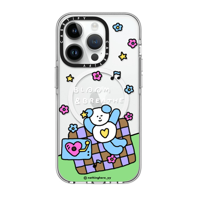 nothing here x CASETiFY iPhone 14 Pro Case Clear Clear Case MagSafe Compatible Bloom and Breathe nothing here x CASETiFY iPhone 14 Pro Case Clear Clear Case MagSafe Compatible Bloom and Breathe