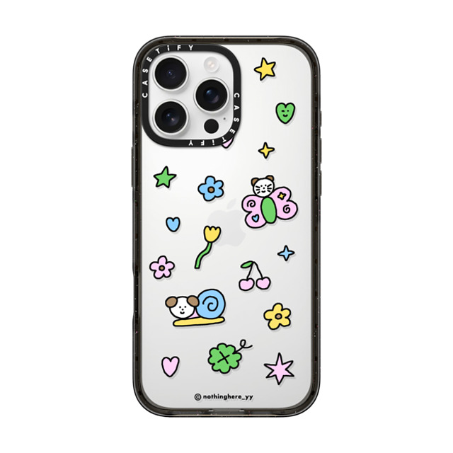 nothing here x CASETiFY iPhone 16 Pro Max Case Black Impact Case Enjoy The Springtime nothing here x CASETiFY iPhone 16 Pro Max Case Black Impact Case Enjoy The Springtime