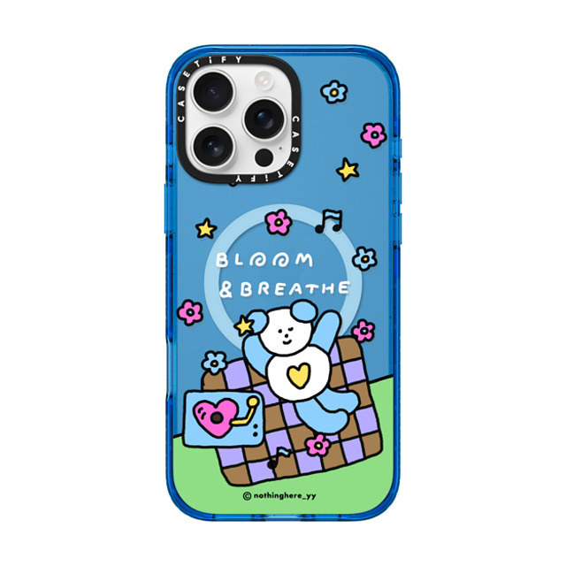 nothing here x CASETiFY iPhone 16 Pro Max Case スカイブルー Impact Case MagSafe Compatible Bloom and Breathe nothing here x CASETiFY iPhone 16 Pro Max Case スカイブルー Impact Case MagSafe Compatible Bloom and Breathe