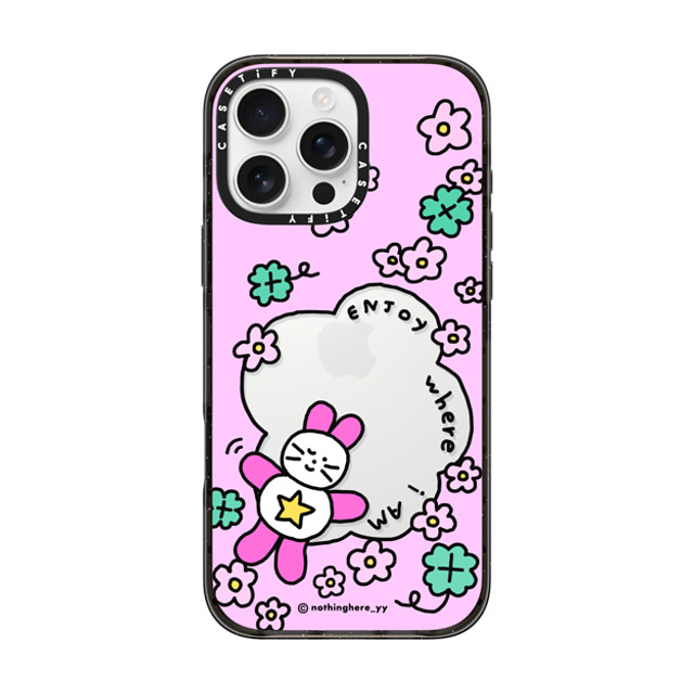nothing here x CASETiFY iPhone 16 Pro Max Case Black Impact Case Enjoy where I am nothing here x CASETiFY iPhone 16 Pro Max Case Black Impact Case Enjoy where I am