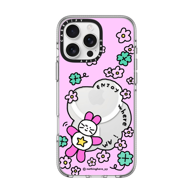 nothing here x CASETiFY iPhone 16 Pro Max Case Clear Clear Case MagSafe Compatible Enjoy where I am nothing here x CASETiFY iPhone 16 Pro Max Case Clear Clear Case MagSafe Compatible Enjoy where I am