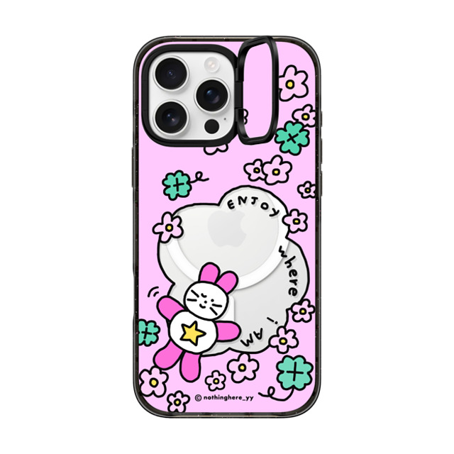 nothing here x CASETiFY iPhone 16 Pro Max Case Black インパクトリングスタンドケース MagSafe対応 Enjoy where I am nothing here x CASETiFY iPhone 16 Pro Max Case Black インパクトリングスタンドケース MagSafe対応 Enjoy where I am