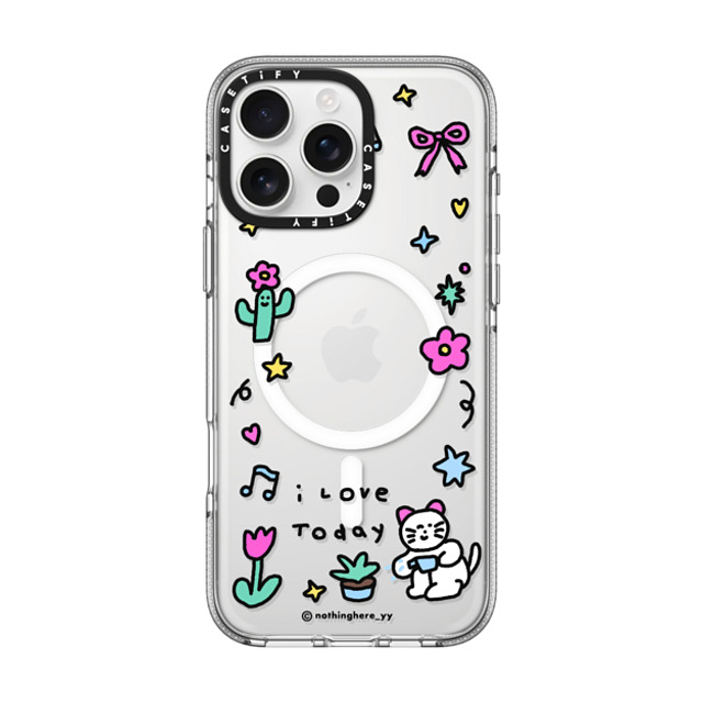 nothing here x CASETiFY iPhone 16 Pro Max Case Clear Clear Case MagSafe Compatible I Love Today nothing here x CASETiFY iPhone 16 Pro Max Case Clear Clear Case MagSafe Compatible I Love Today