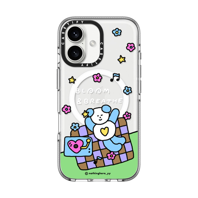 nothing here x CASETiFY iPhone 16 Case Clear Clear Case MagSafe Compatible Bloom and Breathe nothing here x CASETiFY iPhone 16 Case Clear Clear Case MagSafe Compatible Bloom and Breathe