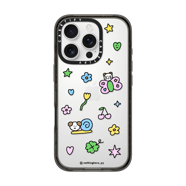 nothing here x CASETiFY iPhone 16 Pro Case Black Impact Case Enjoy The Springtime nothing here x CASETiFY iPhone 16 Pro Case Black Impact Case Enjoy The Springtime