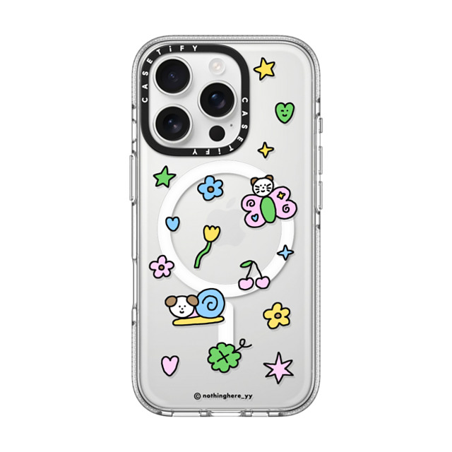 nothing here x CASETiFY iPhone 16 Pro Case Clear Clear Case MagSafe Compatible Enjoy The Springtime nothing here x CASETiFY iPhone 16 Pro Case Clear Clear Case MagSafe Compatible Enjoy The Springtime