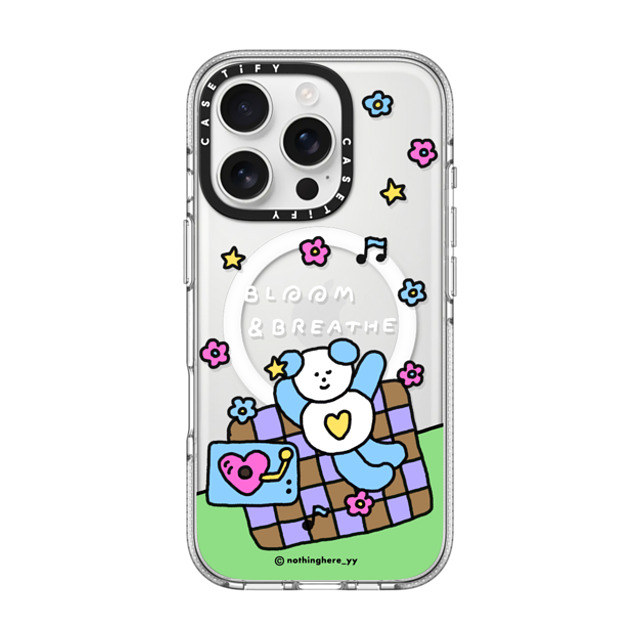 nothing here x CASETiFY iPhone 16 Pro Case Clear Clear Case MagSafe Compatible Bloom and Breathe nothing here x CASETiFY iPhone 16 Pro Case Clear Clear Case MagSafe Compatible Bloom and Breathe