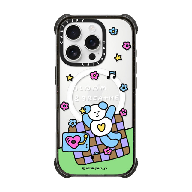 nothing here x CASETiFY iPhone 16 Pro Case Black ウルトラ インパクトケース MagSafe 対応 Bloom and Breathe nothing here x CASETiFY iPhone 16 Pro Case Black ウルトラ インパクトケース MagSafe 対応 Bloom and Breathe