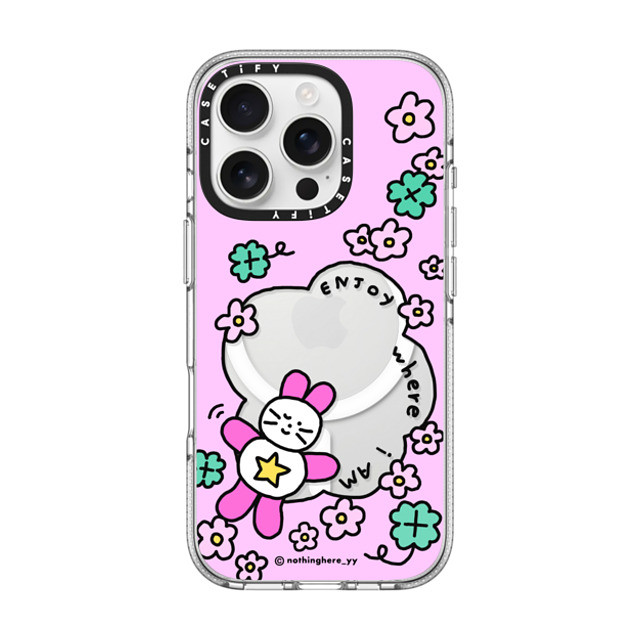 nothing here x CASETiFY iPhone 16 Pro ケース クリア クリア ケース MagSafe対応 Enjoy where I am Father's Day nothing here x CASETiFY iPhone 16 Pro ケース クリア クリア ケース MagSafe対応 Enjoy where I am Father's Day