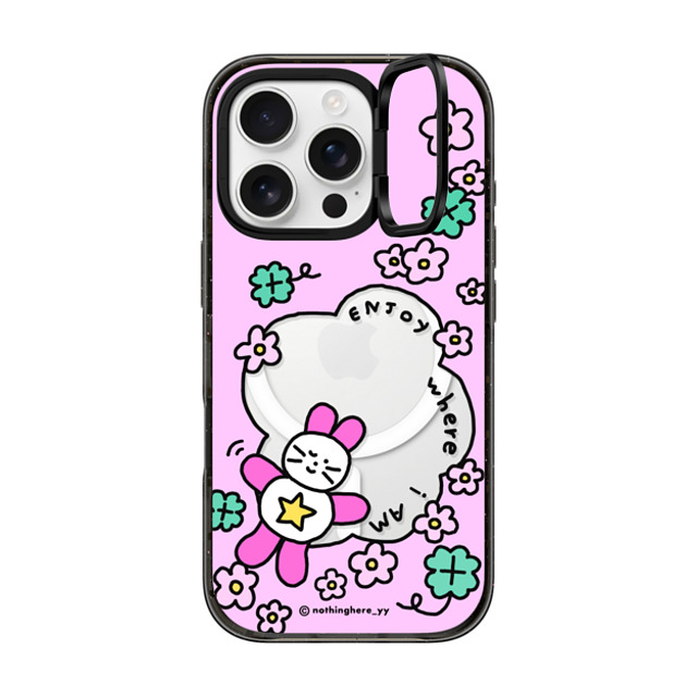 nothing here x CASETiFY iPhone 16 Pro Case Black インパクトリングスタンドケース MagSafe対応 Enjoy where I am nothing here x CASETiFY iPhone 16 Pro Case Black インパクトリングスタンドケース MagSafe対応 Enjoy where I am