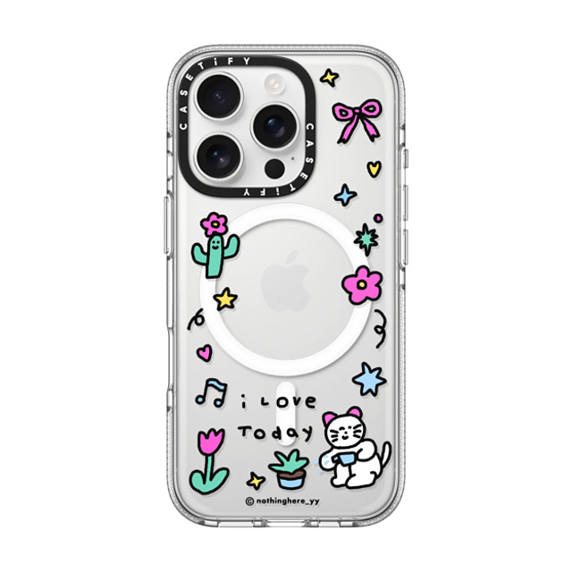 nothing here x CASETiFY iPhone 16 Pro Case Clear Clear Case MagSafe Compatible I Love Today nothing here x CASETiFY iPhone 16 Pro Case Clear Clear Case MagSafe Compatible I Love Today