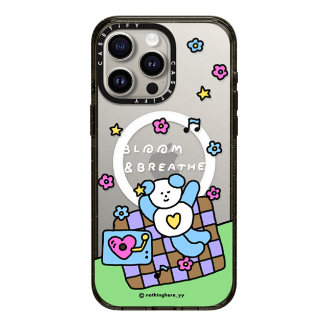 nothing here x CASETiFY iPhone 15 Pro Max Case Black Impact Case MagSafe Compatible Bloom and Breathe nothing here x CASETiFY iPhone 15 Pro Max Case Black Impact Case MagSafe Compatible Bloom and Breathe