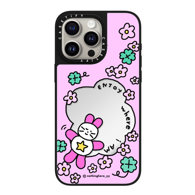 nothing here x CASETiFY iPhone 15 Pro Max Case Silver on Black ミラーケース MagSafe対応 Enjoy where I am nothing here x CASETiFY iPhone 15 Pro Max Case Silver on Black ミラーケース MagSafe対応 Enjoy where I am
