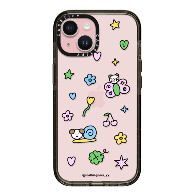 nothing here x CASETiFY iPhone 15 Case Black Impact Case Enjoy The Springtime nothing here x CASETiFY iPhone 15 Case Black Impact Case Enjoy The Springtime