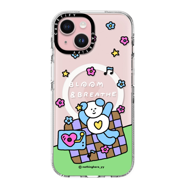 nothing here x CASETiFY iPhone 15 Case Clear Clear Case MagSafe Compatible Bloom and Breathe nothing here x CASETiFY iPhone 15 Case Clear Clear Case MagSafe Compatible Bloom and Breathe
