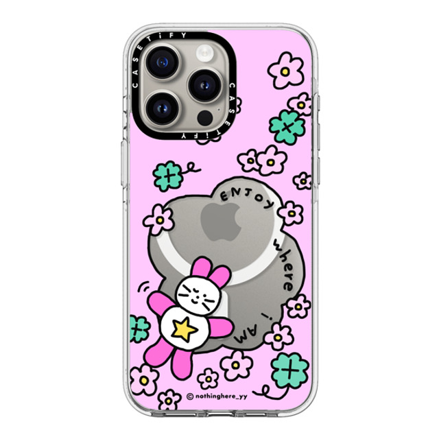 nothing here x CASETiFY iPhone 15 Pro Max Case Clear Clear Case MagSafe Compatible Enjoy where I am nothing here x CASETiFY iPhone 15 Pro Max Case Clear Clear Case MagSafe Compatible Enjoy where I am