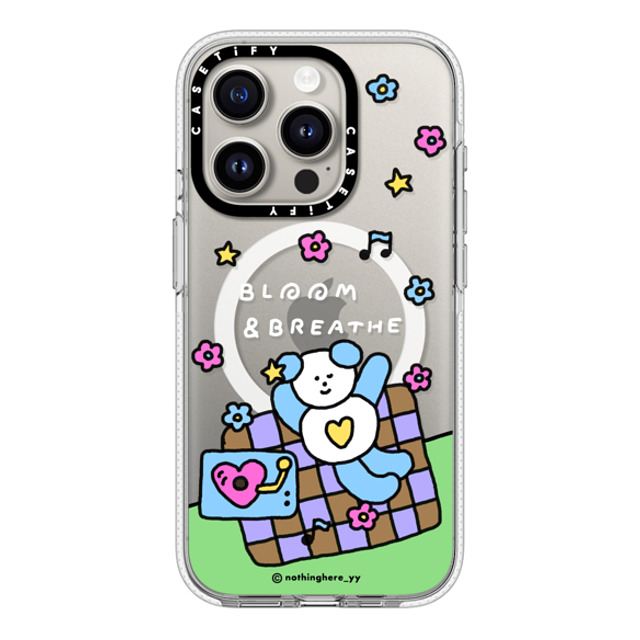 nothing here x CASETiFY iPhone 15 Pro Case Clear Clear Case MagSafe Compatible Bloom and Breathe nothing here x CASETiFY iPhone 15 Pro Case Clear Clear Case MagSafe Compatible Bloom and Breathe