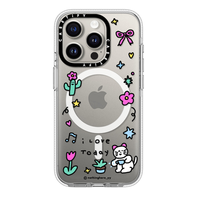 nothing here x CASETiFY iPhone 15 Pro Case Clear Clear Case MagSafe Compatible I Love Today nothing here x CASETiFY iPhone 15 Pro Case Clear Clear Case MagSafe Compatible I Love Today