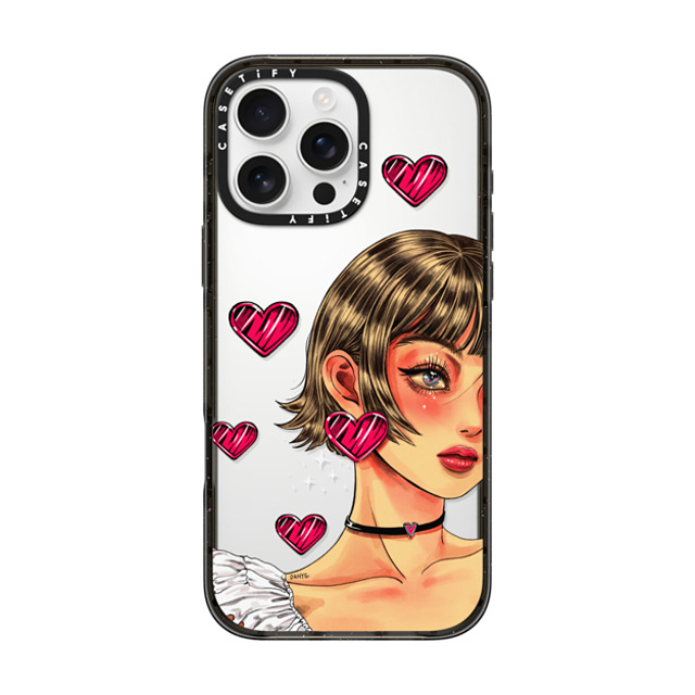 Dahye x CASETiFY iPhone 16 Pro Max Case Heart,Anime Black Impact Case HEART LOVE BY DAHYE Mother's Day Dahye x CASETiFY iPhone 16 Pro Max Case Heart,Anime Black Impact Case HEART LOVE BY DAHYE Mother's Day