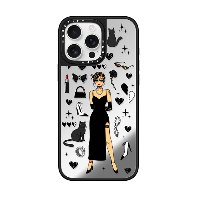 Dahye x CASETiFY iPhone 16 Pro Max Case Sticker,Anime Silver on Black ミラーケース MagSafe対応 PARTY TIME BY DAHYE Father's Day Dahye x CASETiFY iPhone 16 Pro Max Case Sticker,Anime Silver on Black ミラーケース MagSafe対応 PARTY TIME BY DAHYE Father's Day
