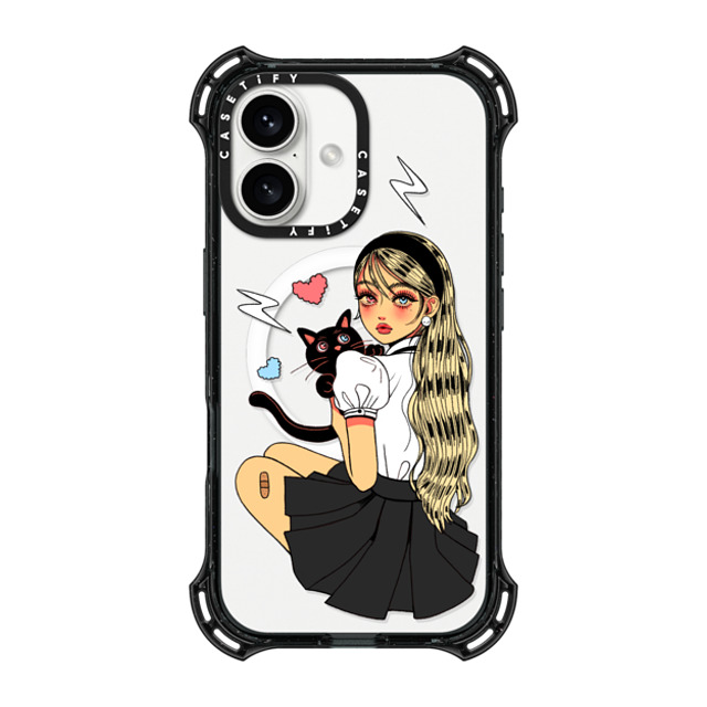 Dahye x CASETiFY iPhone 16 Case Black バウンスケース GIVE ME LOVE BY DAHYE Dahye x CASETiFY iPhone 16 Case Black バウンスケース GIVE ME LOVE BY DAHYE