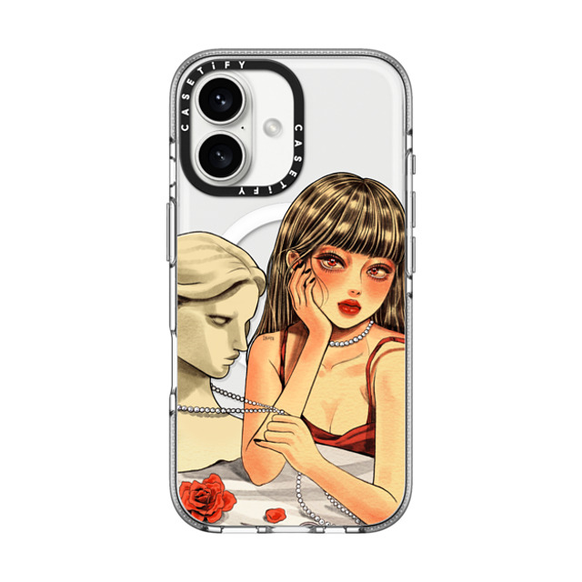 Dahye x CASETiFY iPhone 16 Case Cartoon,Anime クリア クリア ケース MagSafe対応 PEARL NECKLACE BY DAHYE Mother's Day Dahye x CASETiFY iPhone 16 Case Cartoon,Anime クリア クリア ケース MagSafe対応 PEARL NECKLACE BY DAHYE Mother's Day