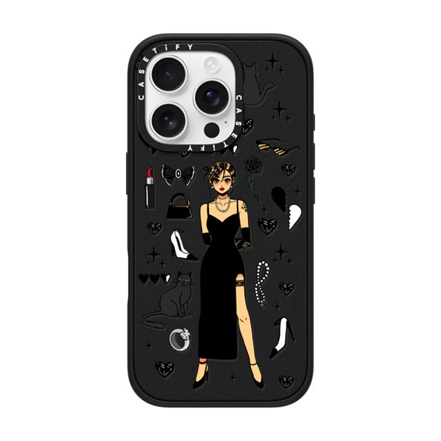 Dahye x CASETiFY iPhone 16 Pro Case Sticker,Anime マットブラック インパクトケース MagSafe対応 PARTY TIME BY DAHYE Father's Day Dahye x CASETiFY iPhone 16 Pro Case Sticker,Anime マットブラック インパクトケース MagSafe対応 PARTY TIME BY DAHYE Father's Day