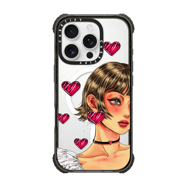 Dahye x CASETiFY iPhone 16 Pro Case Heart,Anime Black ウルトラ インパクトケース MagSafe 対応 HEART LOVE BY DAHYE Father's Day Dahye x CASETiFY iPhone 16 Pro Case Heart,Anime Black ウルトラ インパクトケース MagSafe 対応 HEART LOVE BY DAHYE Father's Day
