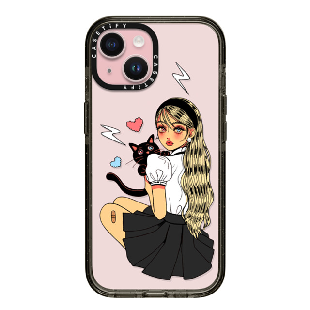 Dahye x CASETiFY iPhone 15 Case Cat,Cartoon Black インパクトケース GIVE ME LOVE BY DAHYE Mother's Day Dahye x CASETiFY iPhone 15 Case Cat,Cartoon Black インパクトケース GIVE ME LOVE BY DAHYE Mother's Day