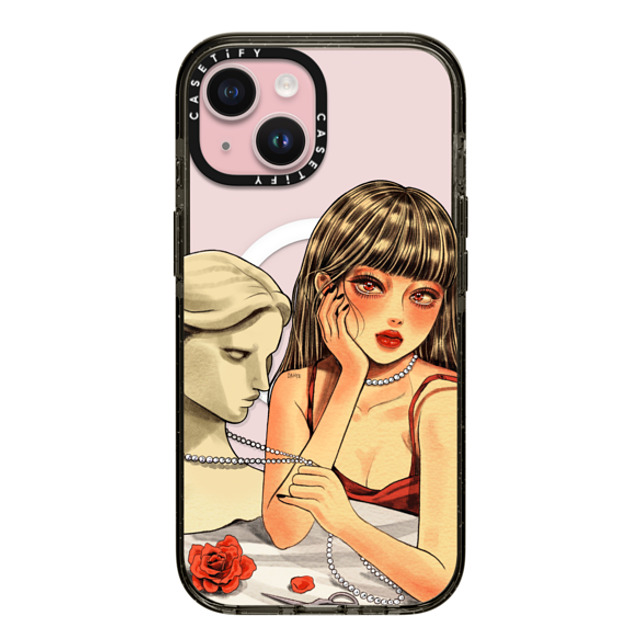 Dahye x CASETiFY iPhone 15 Case Cartoon,Anime ブラック インパクトケース MagSafe対応 PEARL NECKLACE BY DAHYE Mother's Day Dahye x CASETiFY iPhone 15 Case Cartoon,Anime ブラック インパクトケース MagSafe対応 PEARL NECKLACE BY DAHYE Mother's Day
