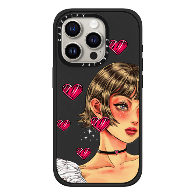 Dahye x CASETiFY iPhone 15 Pro Case Heart,Anime マットブラック インパクトケース MagSafe対応 HEART LOVE BY DAHYE Father's Day Dahye x CASETiFY iPhone 15 Pro Case Heart,Anime マットブラック インパクトケース MagSafe対応 HEART LOVE BY DAHYE Father's Day
