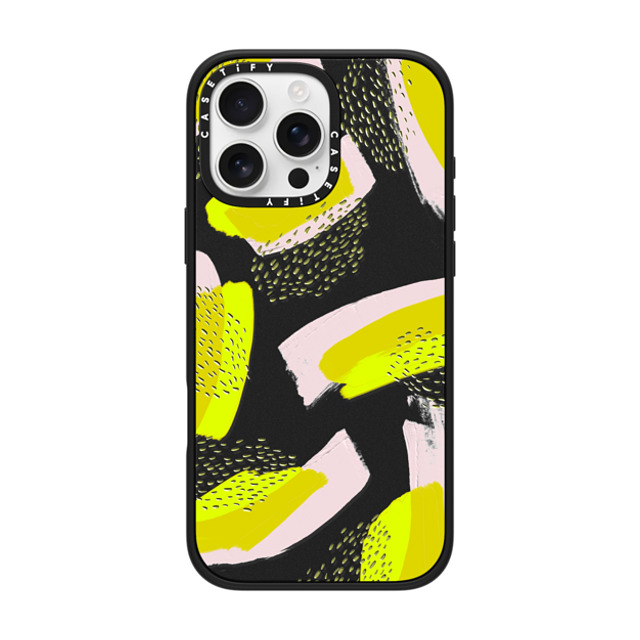designlovefest x CASETiFY iPhone 16 Pro Max ケース マットブラック インパクトケース MagSafe対応 Neon Emboss Back to School designlovefest x CASETiFY iPhone 16 Pro Max ケース マットブラック インパクトケース MagSafe対応 Neon Emboss Back to School