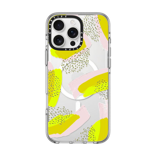 designlovefest x CASETiFY iPhone 16 Pro Max ケース クリア クリア ケース MagSafe対応 Neon Emboss Back to School designlovefest x CASETiFY iPhone 16 Pro Max ケース クリア クリア ケース MagSafe対応 Neon Emboss Back to School