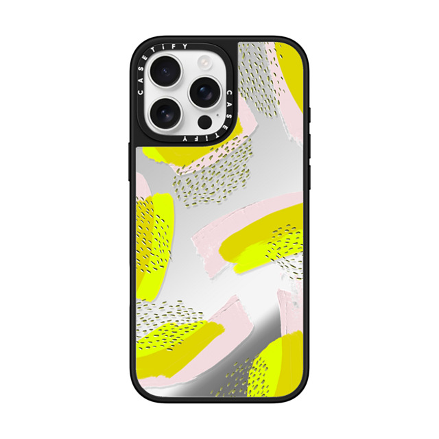 designlovefest x CASETiFY iPhone 16 Pro Max ケース Silver on Black ミラーケース MagSafe対応 Neon Emboss Back to School designlovefest x CASETiFY iPhone 16 Pro Max ケース Silver on Black ミラーケース MagSafe対応 Neon Emboss Back to School