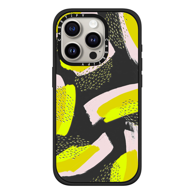 designlovefest x CASETiFY iPhone 15 Pro ケース マットブラック インパクトケース MagSafe対応 Neon Emboss Back to School designlovefest x CASETiFY iPhone 15 Pro ケース マットブラック インパクトケース MagSafe対応 Neon Emboss Back to School