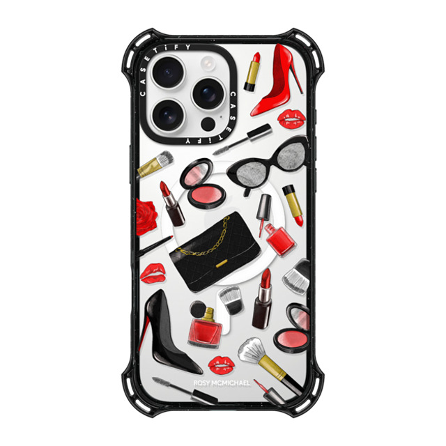 CASETiFY iPhone 16 Pro Max Case Black バウンスケース Beauty Stickers rosy mcmichael CASETiFY iPhone 16 Pro Max Case Black バウンスケース Beauty Stickers rosy mcmichael