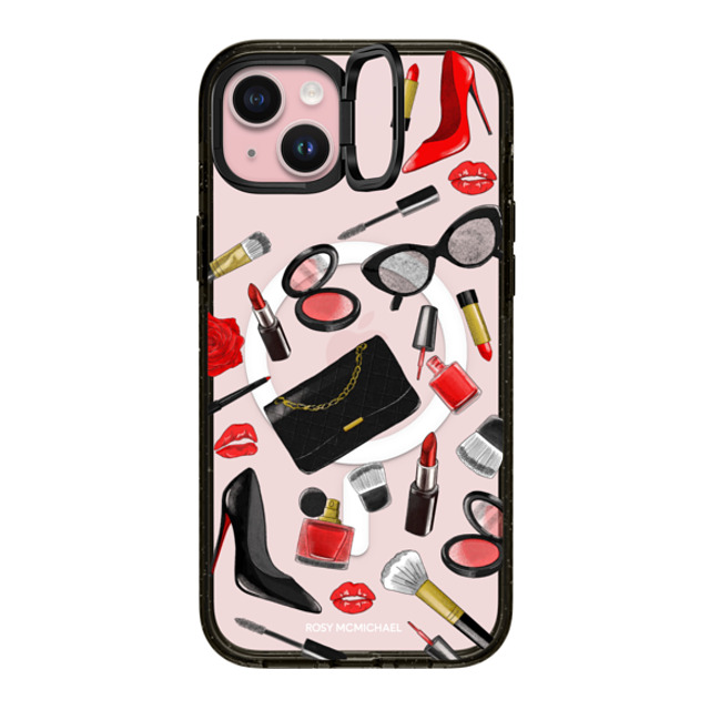 CASETiFY iPhone 15 Plus Case Black インパクトリングスタンドケース MagSafe対応 Beauty Stickers rosy mcmichael CASETiFY iPhone 15 Plus Case Black インパクトリングスタンドケース MagSafe対応 Beauty Stickers rosy mcmichael