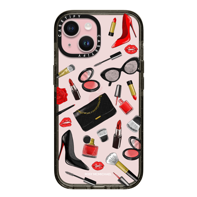 CASETiFY iPhone 15 Case Black Impact Case Beauty Stickers rosy mcmichael CASETiFY iPhone 15 Case Black Impact Case Beauty Stickers rosy mcmichael