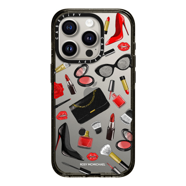 CASETiFY iPhone 15 Pro Case Black Impact Case Beauty Stickers rosy mcmichael CASETiFY iPhone 15 Pro Case Black Impact Case Beauty Stickers rosy mcmichael