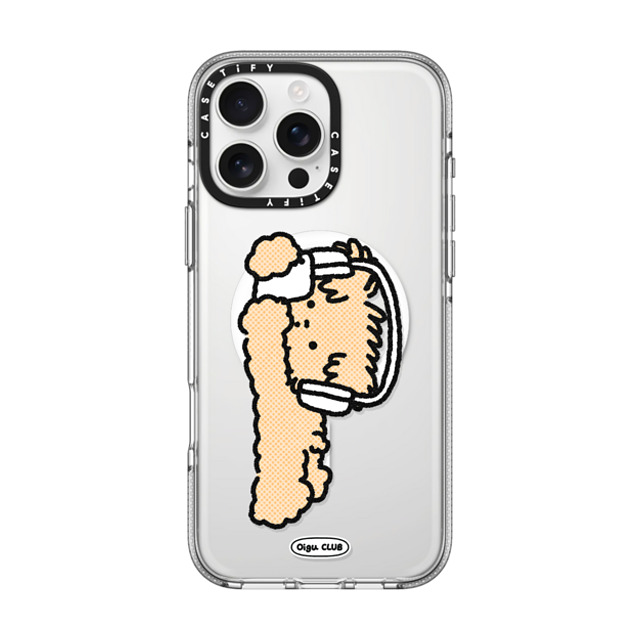 Oigu Club x CASETiFY iPhone 16 Pro Max Case Dog,Cartoon Clear Clear Case MagSafe Compatible Lazy Butter by Oigu Mother's Day Oigu Club x CASETiFY iPhone 16 Pro Max Case Dog,Cartoon Clear Clear Case MagSafe Compatible Lazy Butter by Oigu Mother's Day