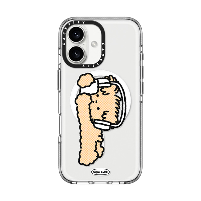 Oigu Club x CASETiFY iPhone 16 ケース Dog,Cartoon クリア クリア ケース MagSafe対応 Lazy Butter by Oigu Father's Day Oigu Club x CASETiFY iPhone 16 ケース Dog,Cartoon クリア クリア ケース MagSafe対応 Lazy Butter by Oigu Father's Day