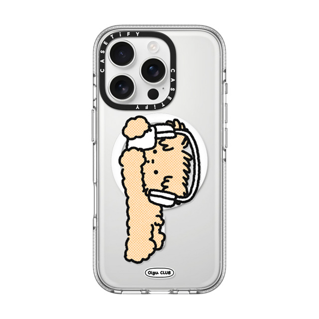 Oigu Club x CASETiFY iPhone 16 Pro Case Dog,Cartoon クリア クリア ケース MagSafe対応 Lazy Butter by Oigu Back to School Oigu Club x CASETiFY iPhone 16 Pro Case Dog,Cartoon クリア クリア ケース MagSafe対応 Lazy Butter by Oigu Back to School