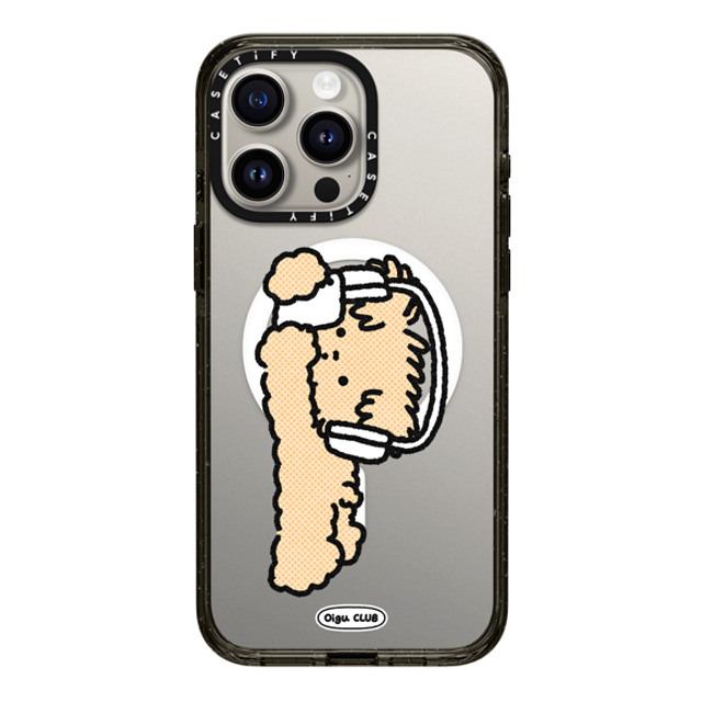 Oigu Club x CASETiFY iPhone 15 Pro Max Case Dog,Cartoon Black Impact Case MagSafe Compatible Lazy Butter by Oigu Back to School Oigu Club x CASETiFY iPhone 15 Pro Max Case Dog,Cartoon Black Impact Case MagSafe Compatible Lazy Butter by Oigu Back to School