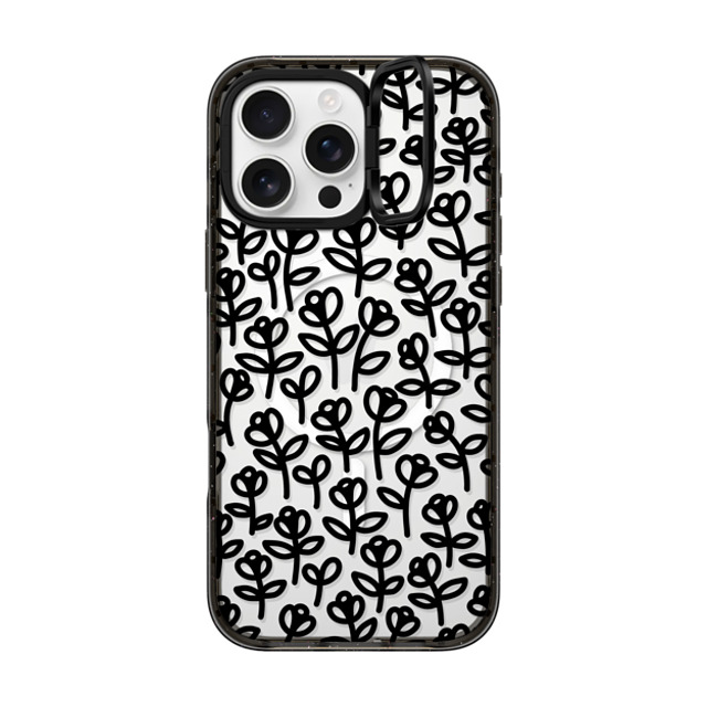 Yok x CASETiFY iPhone 16 Pro Max ケース Floral,Pattern ブラック インパクトリングスタンドケース MagSafe対応 Flower Power Mother's Day Yok x CASETiFY iPhone 16 Pro Max ケース Floral,Pattern ブラック インパクトリングスタンドケース MagSafe対応 Flower Power Mother's Day